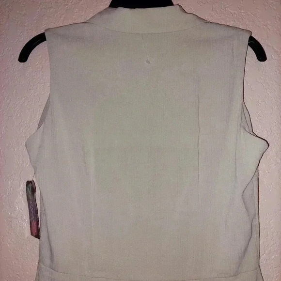 Vintage Jolibel Wrap, Sheath Silhouette Button Shirt Top Style Wrap Dress Sz 10 - Picture 5 of 10